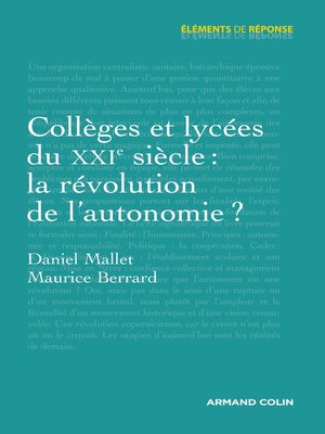 cover image of Collèges et lycées du XXIe siècle